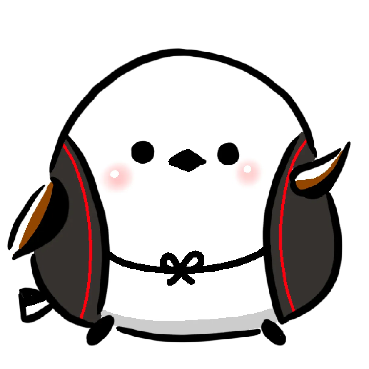 イメージキャラクターつむぎが手を挙げている画像